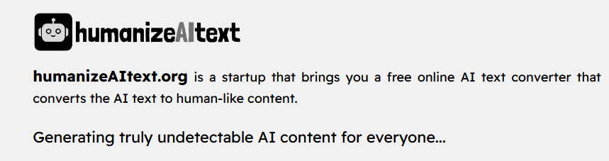 Humanize AI Text's features include how undetectable it is.