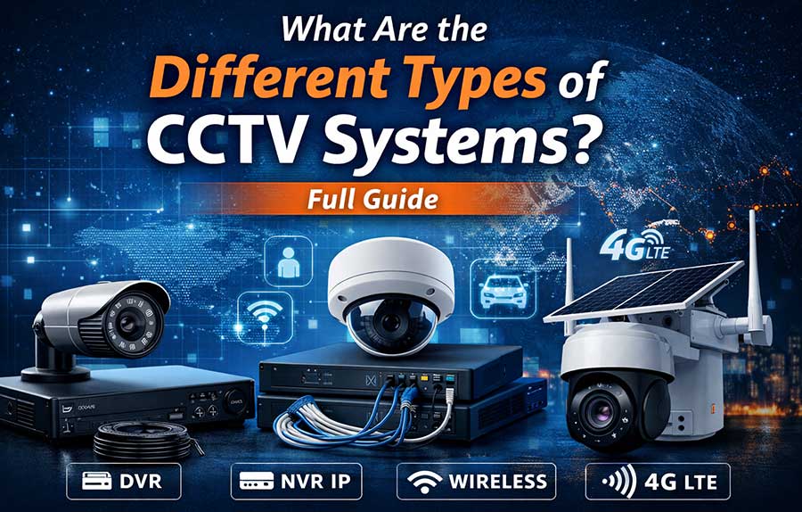 What are the different types of CCTV systems?