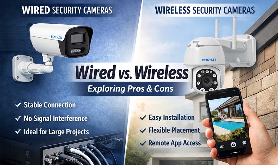 Wired vs. Wireless Security Cameras Exploring Pros and Cons