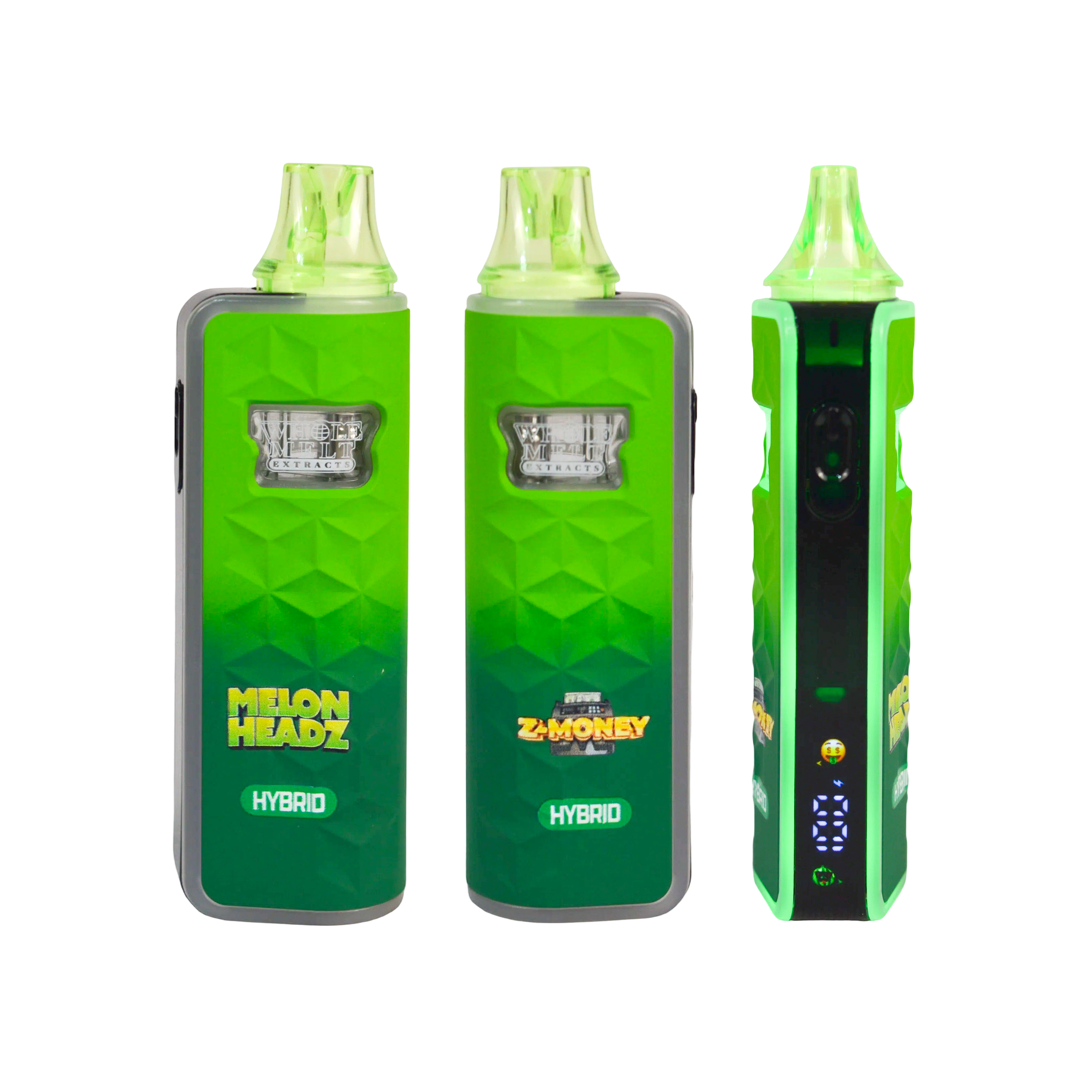 Donuts V4 2g vape vs Wholemelt Phase Five: Screen Layout Differences