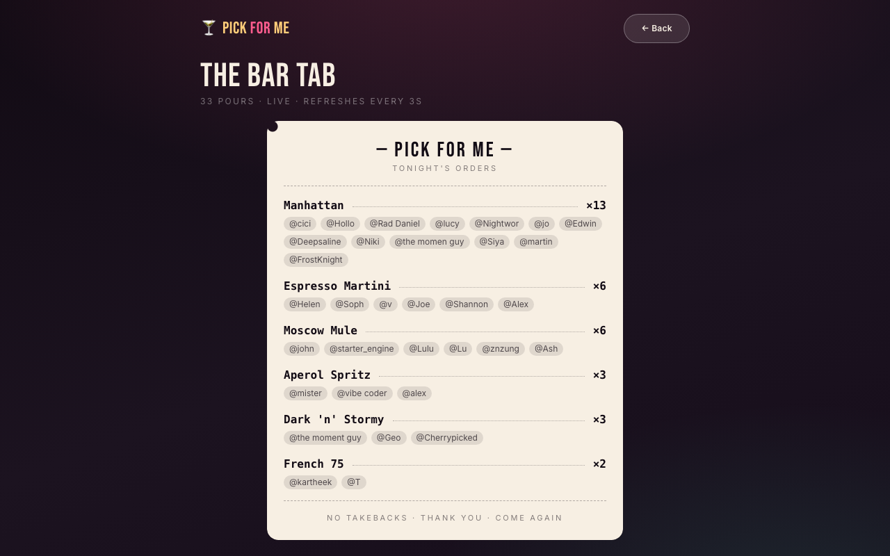 Mood selection quiz screen