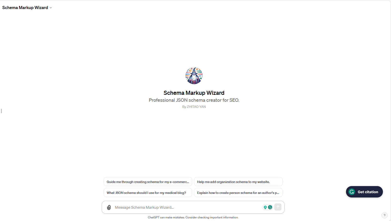 Schema Markup Wizard GPT
