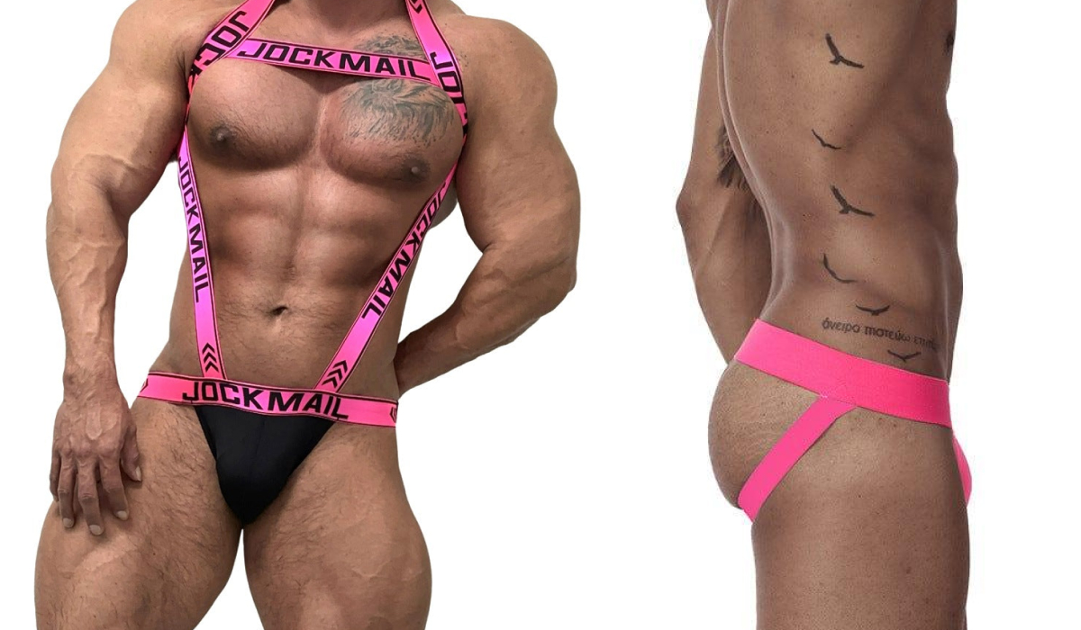 Feel Bold in JOCKMAIL and TAUWELL Purple Jockstraps