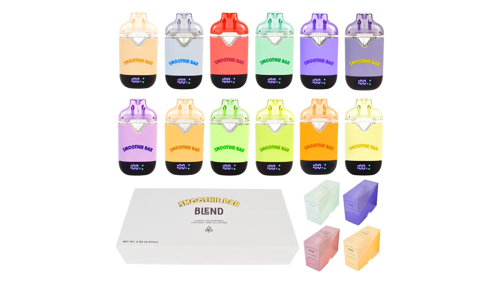 smoothie bar vape Smoothie Bar blend 3.0 2g Disposable 50 MIXED FLAVORS main image 1