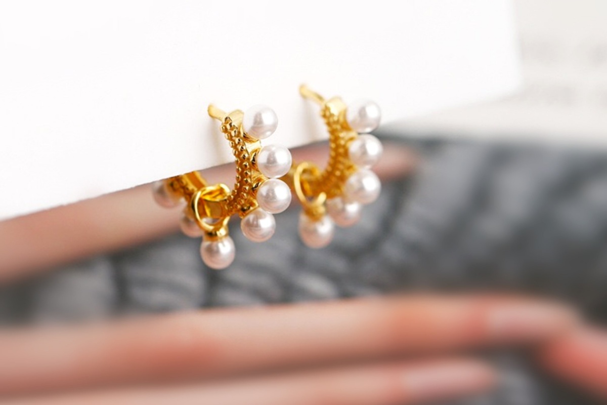 mini créoles perles boucles d’oreilles perles bijoux perles discrètes