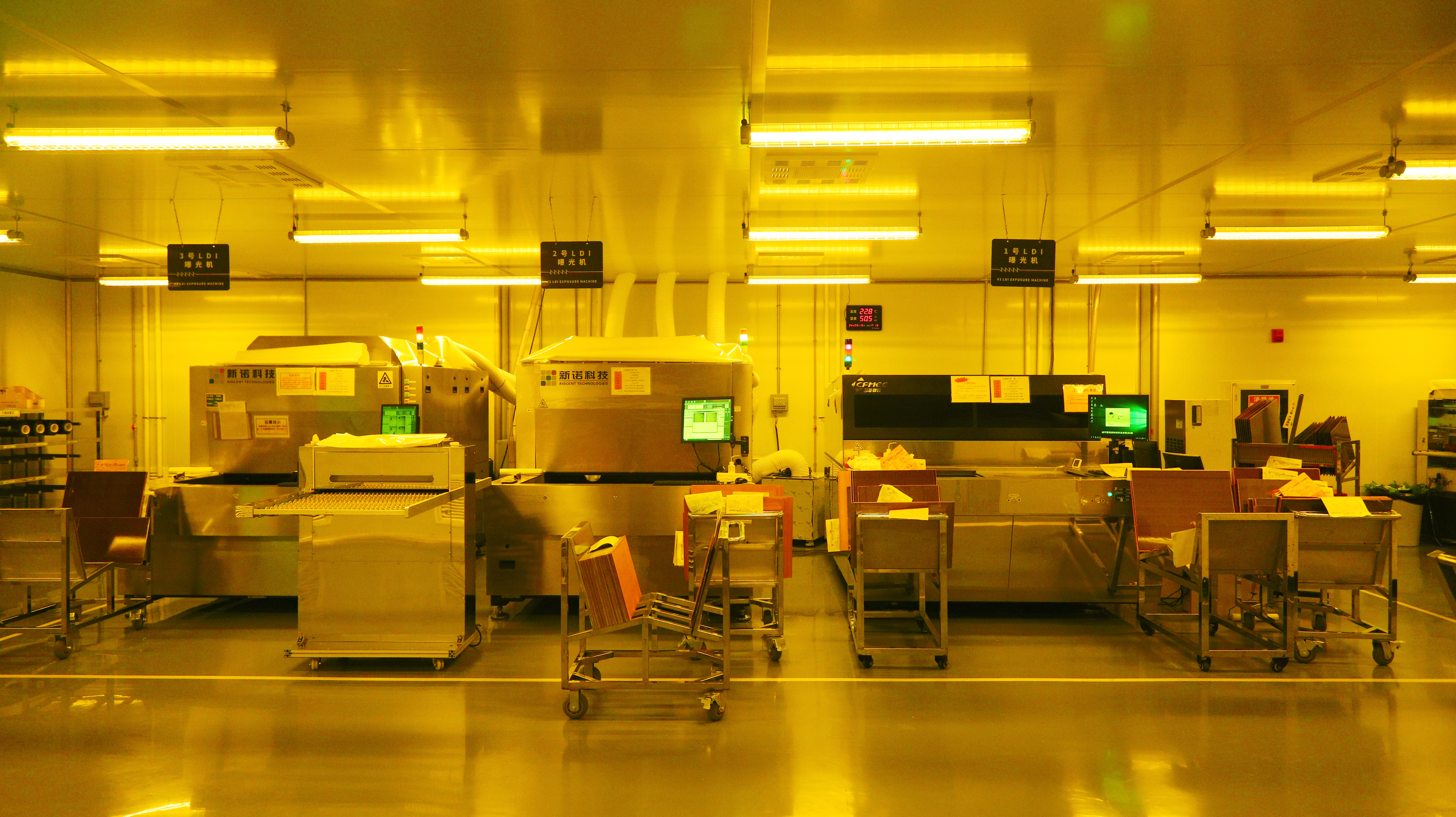 LDI and CCD machines in circuit board production equipment