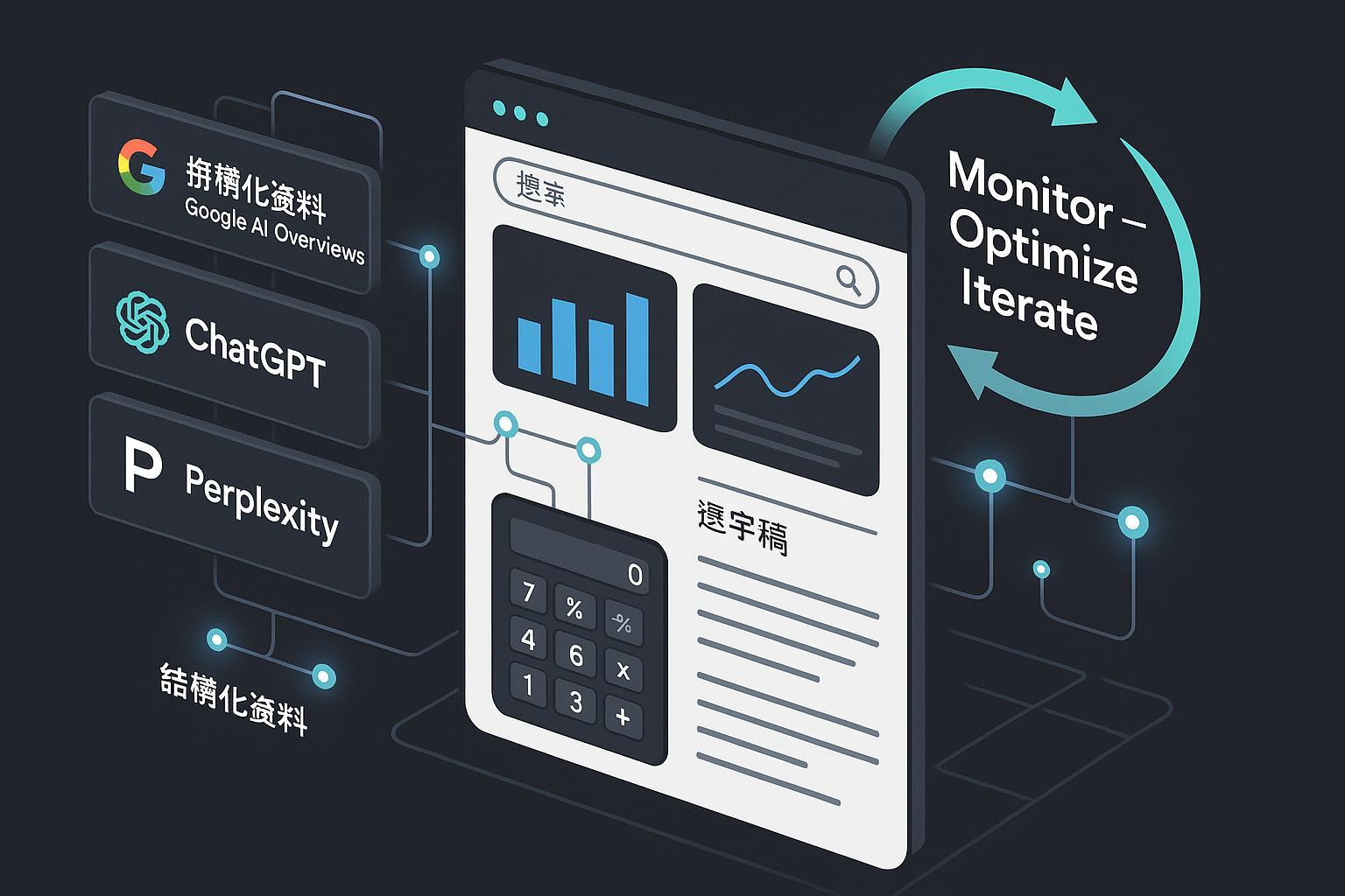 2025利用生成式AI打造AI搜索偏爱互动内容的可视化封面：AI搜索看板、结构化数据、迭代闭环