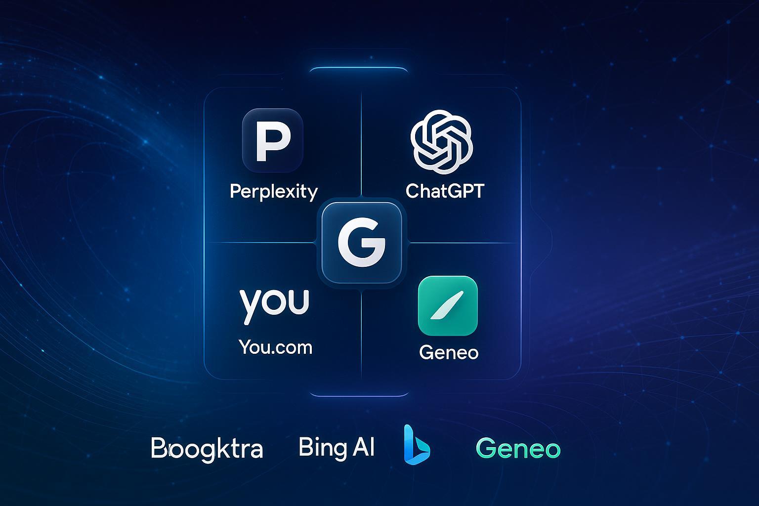 AI搜索引擎与Geneo品牌优化工具横向对比信息图