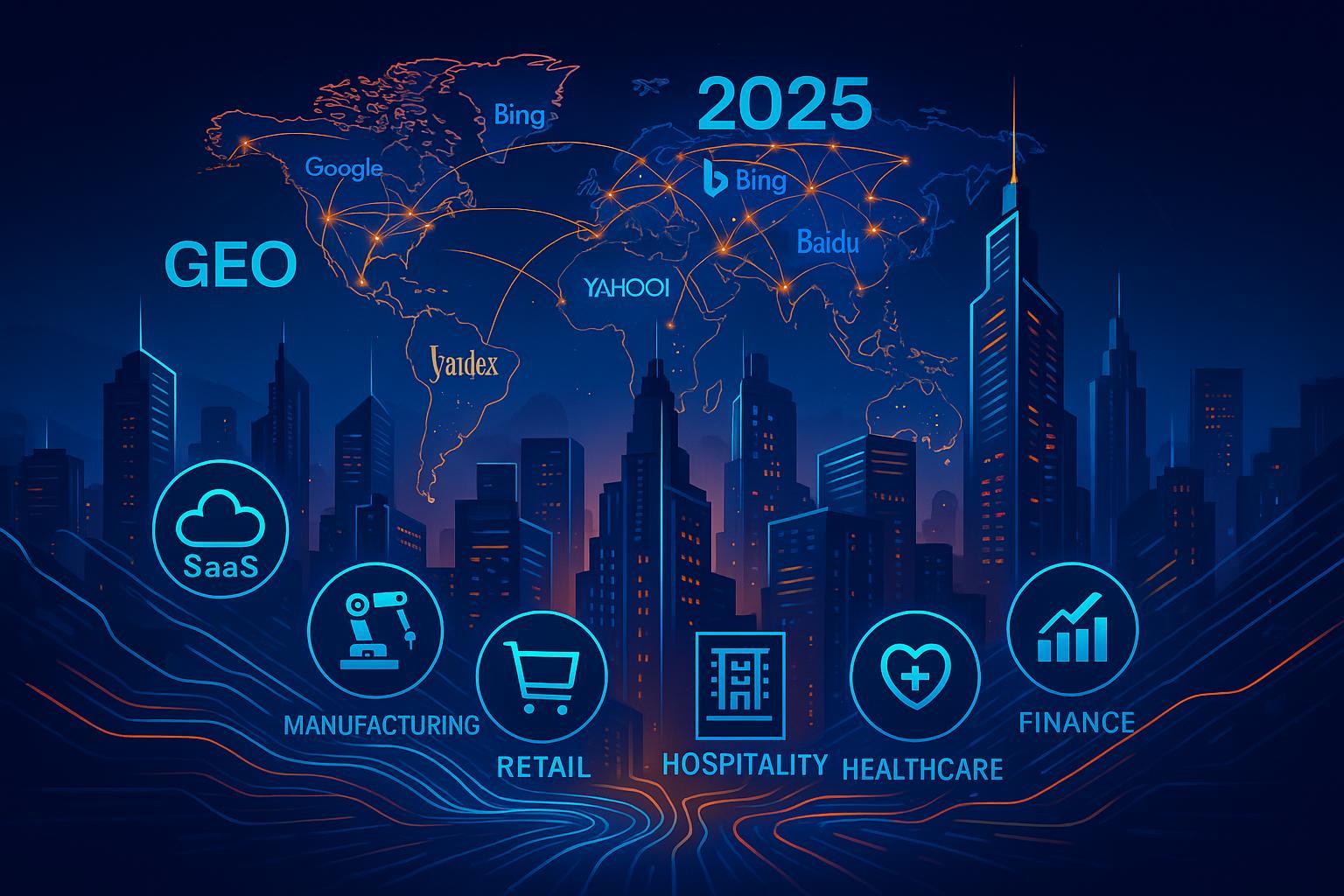 2025六大行业AI搜索优化与Geneo最佳实践封面