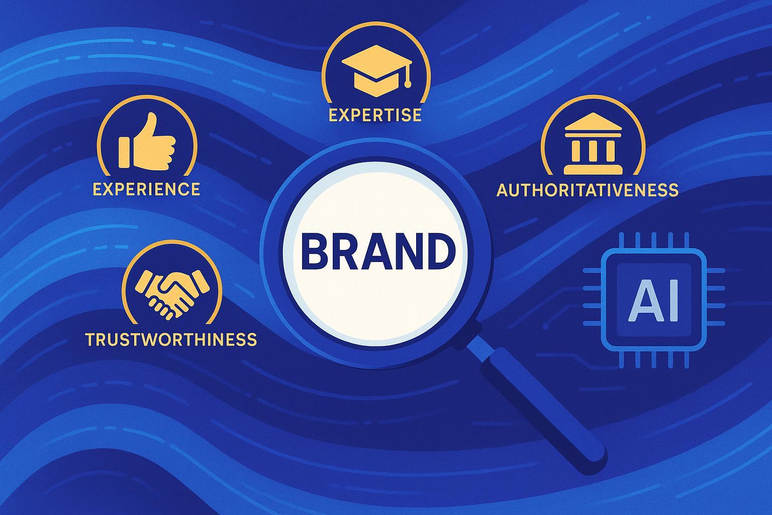 E-E-A-T在AI搜索与品牌信任中的可视化封面