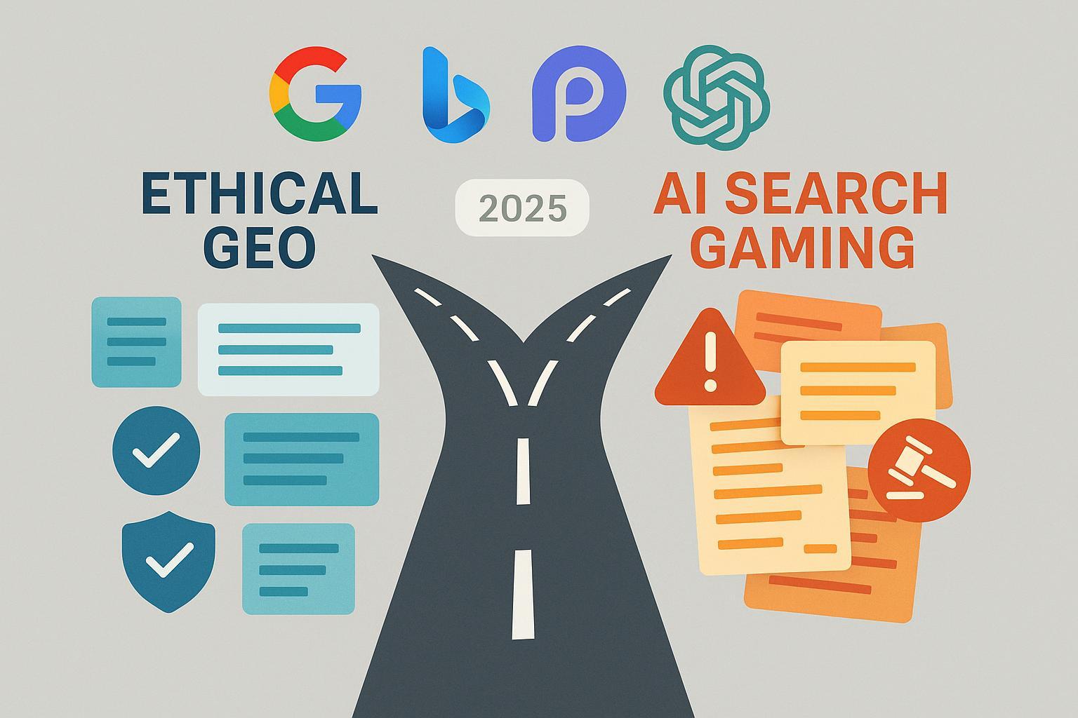 Ethical GEO vs AI Search Gaming：2025最新策略与风险红线 Post feature image