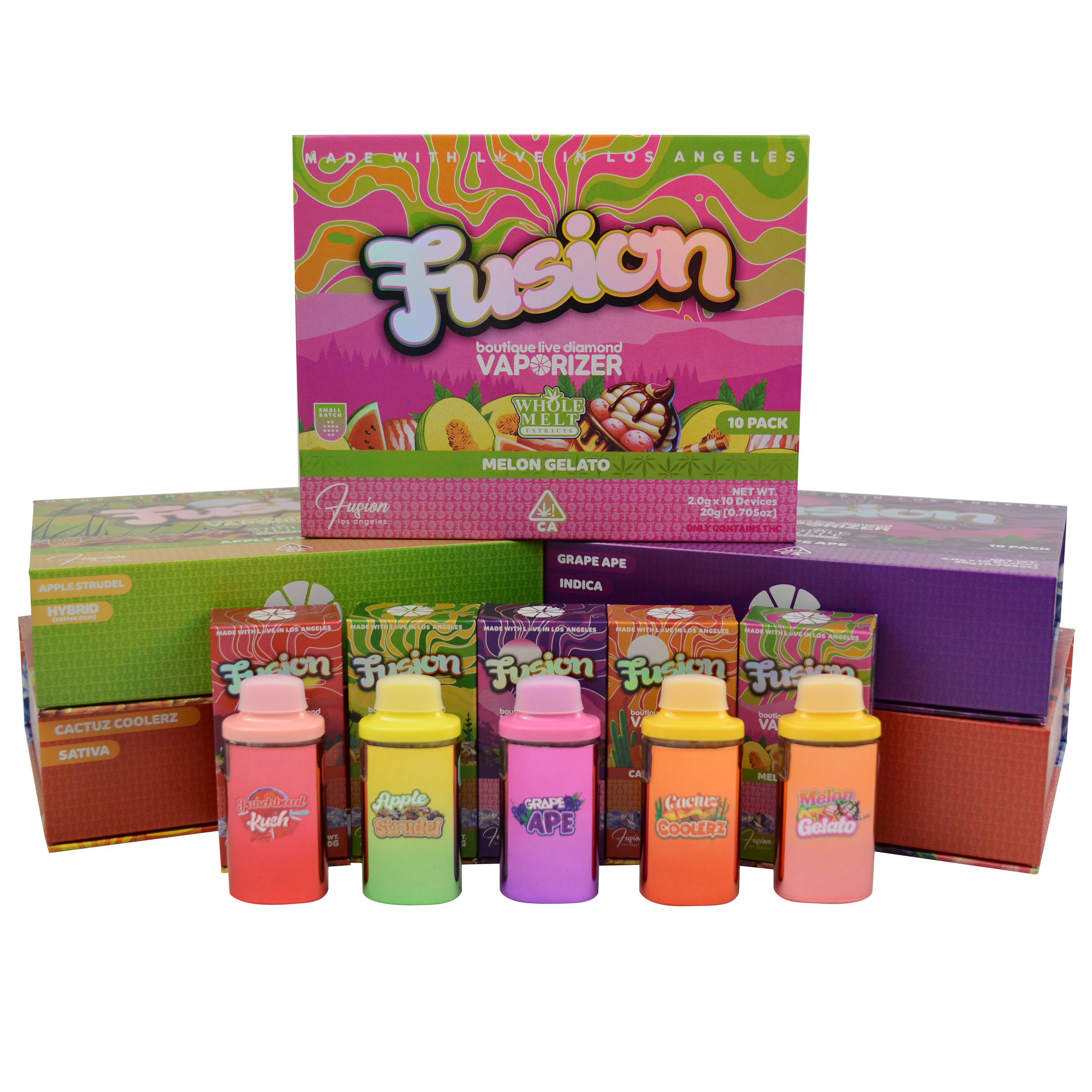 fusion disposable vape 2g WHOLE MELT X FUSION - DISPOSABLE RECHARGEABLE VAPE CARTS - INFUSED LIQUID  DIAMOND + LIVE RESIN - 2 GRAMS main image 0
