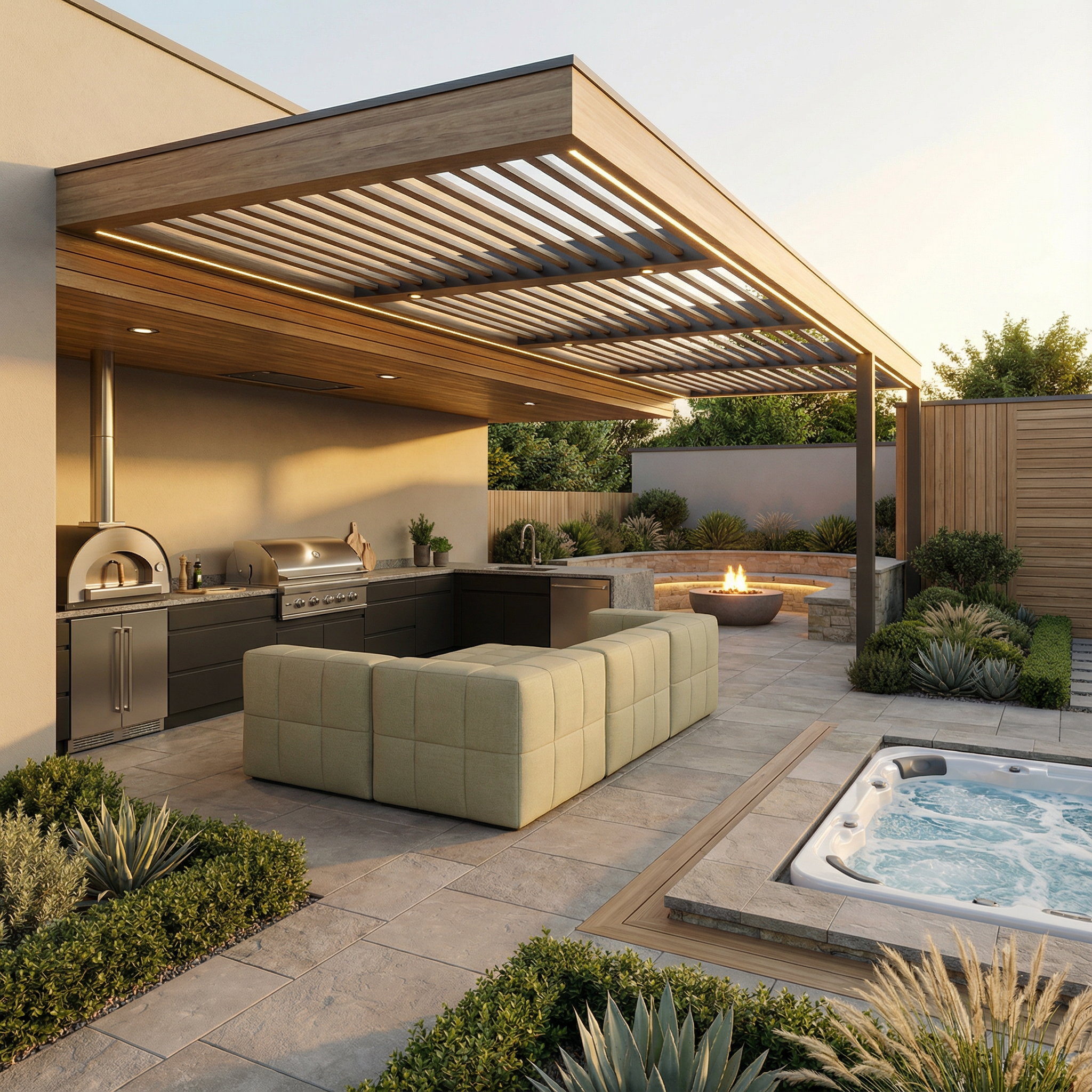 Modulares Garten-Lounge-Set Marshmallow, 3er-Set