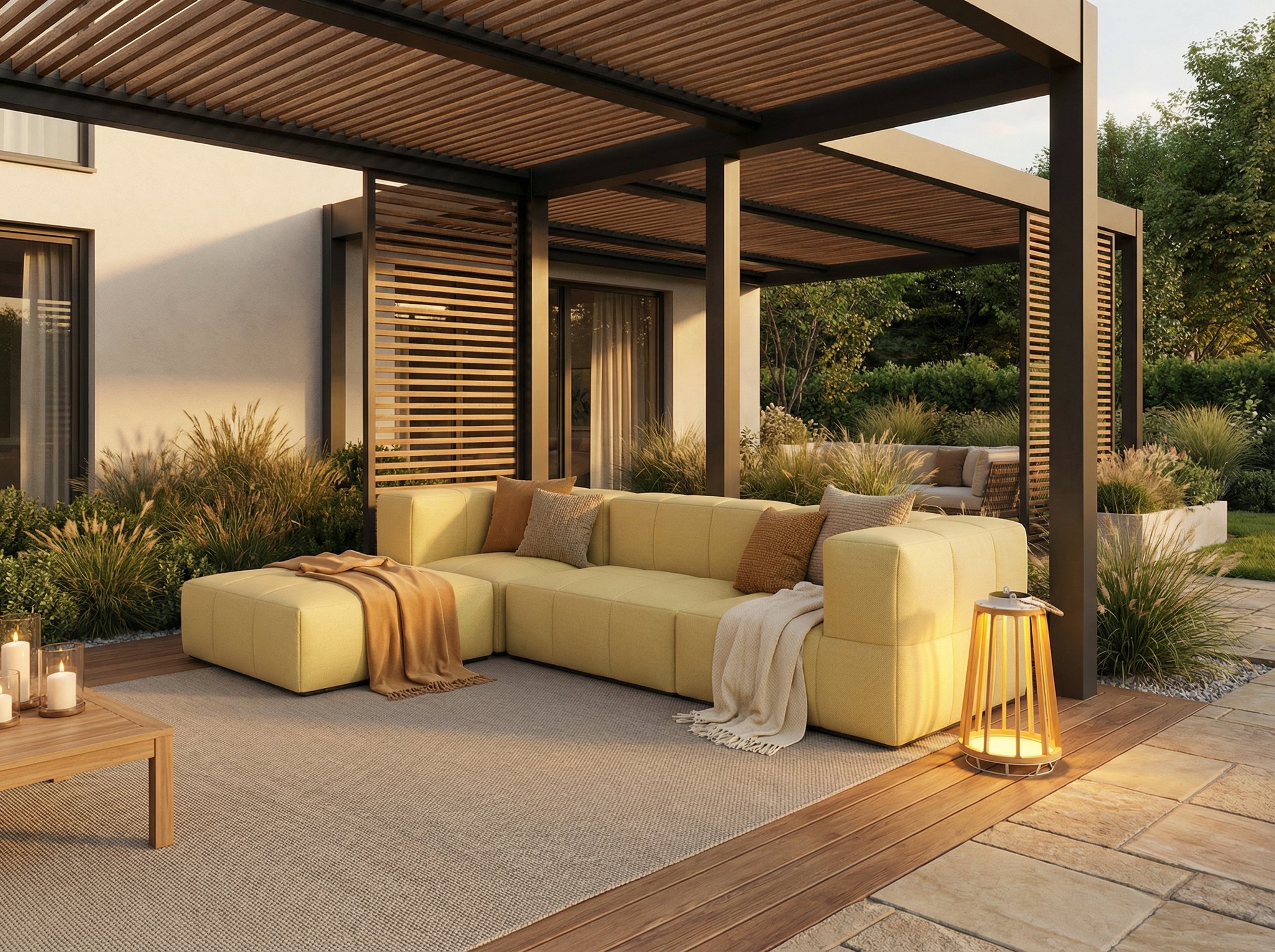 Modulares Garten-Lounge-Set Marshmallow, 3er-Set