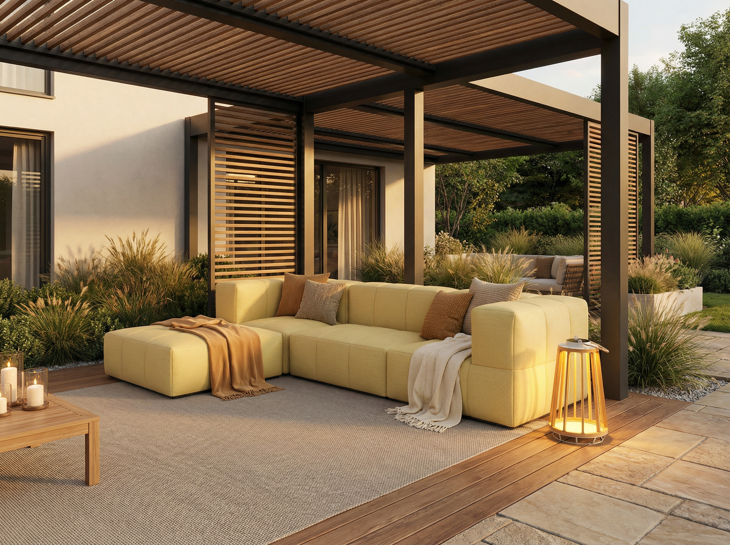 Modulares Garten-Lounge-Set Marshmallow, 2er-Set