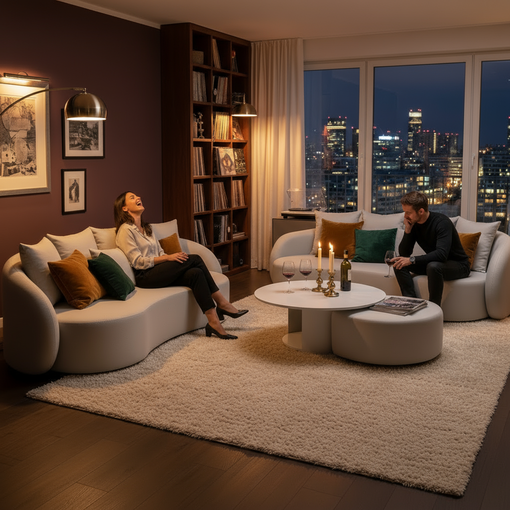 Santorini Garten Loungesofa Set (6-Sitzer)