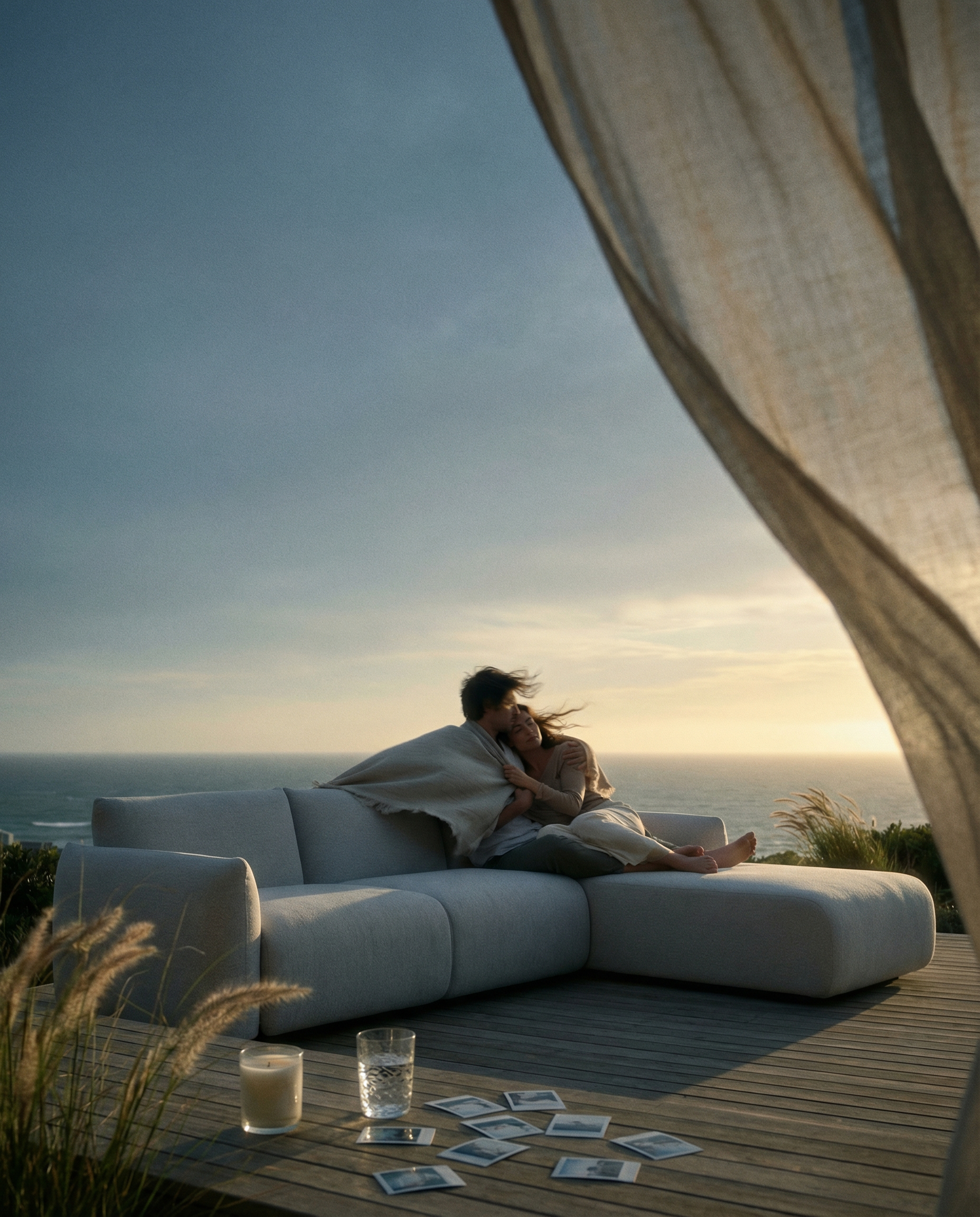 Santorini Garten Loungesofa Set (6-Sitzer)