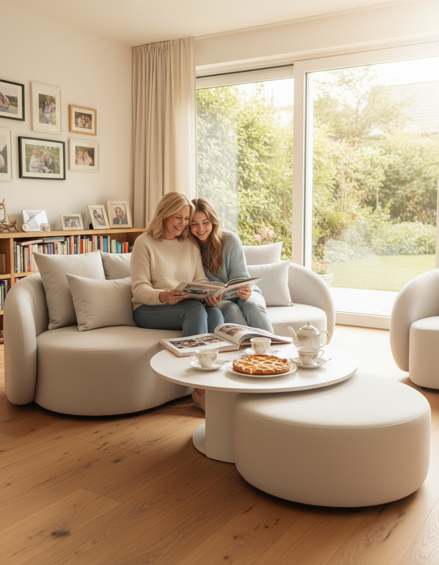 Santorini Garten Loungesofa Set (4-Sitzer)