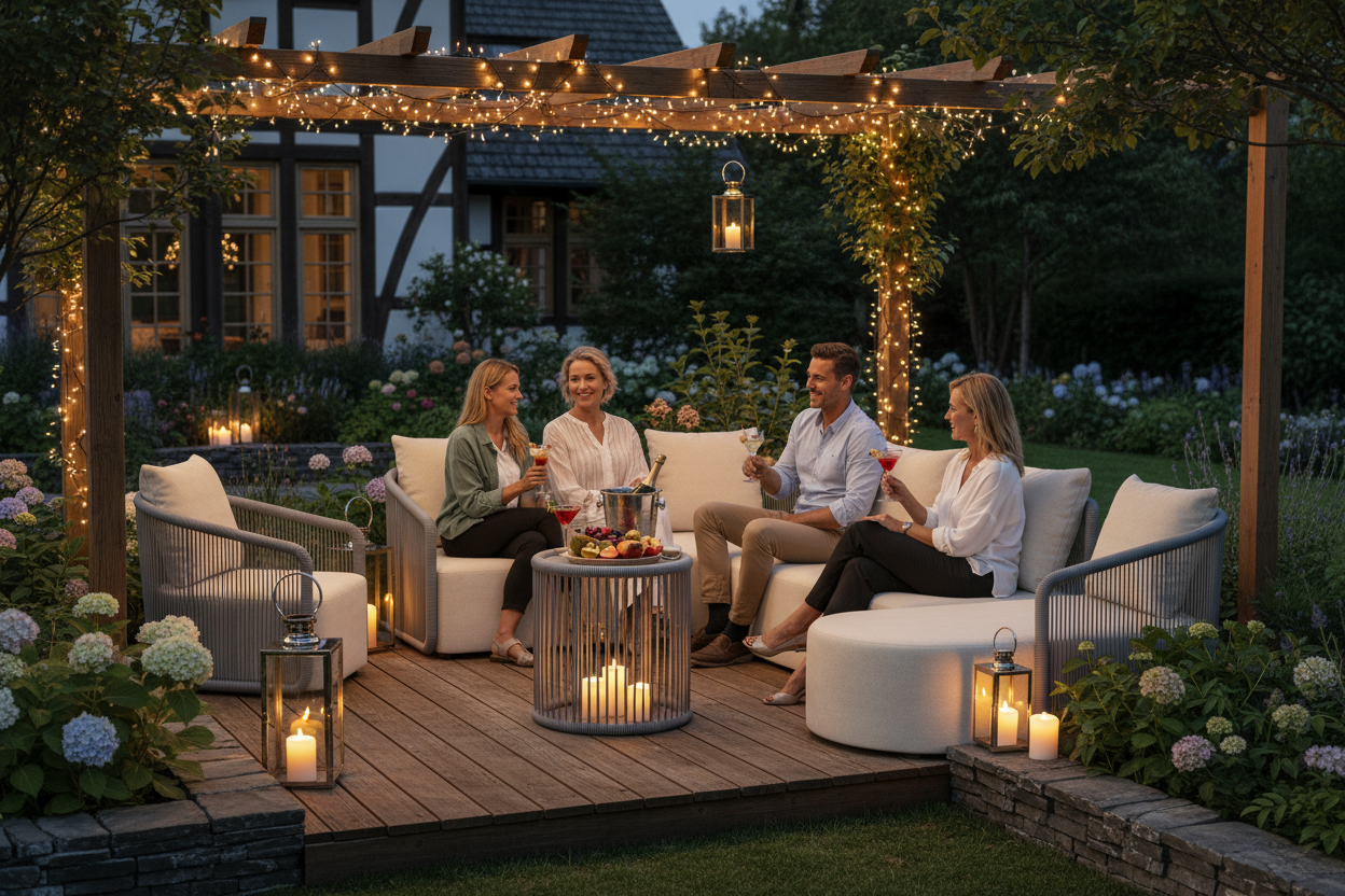 Kapalai Garten Loungesofa Set (4-Sitzer)