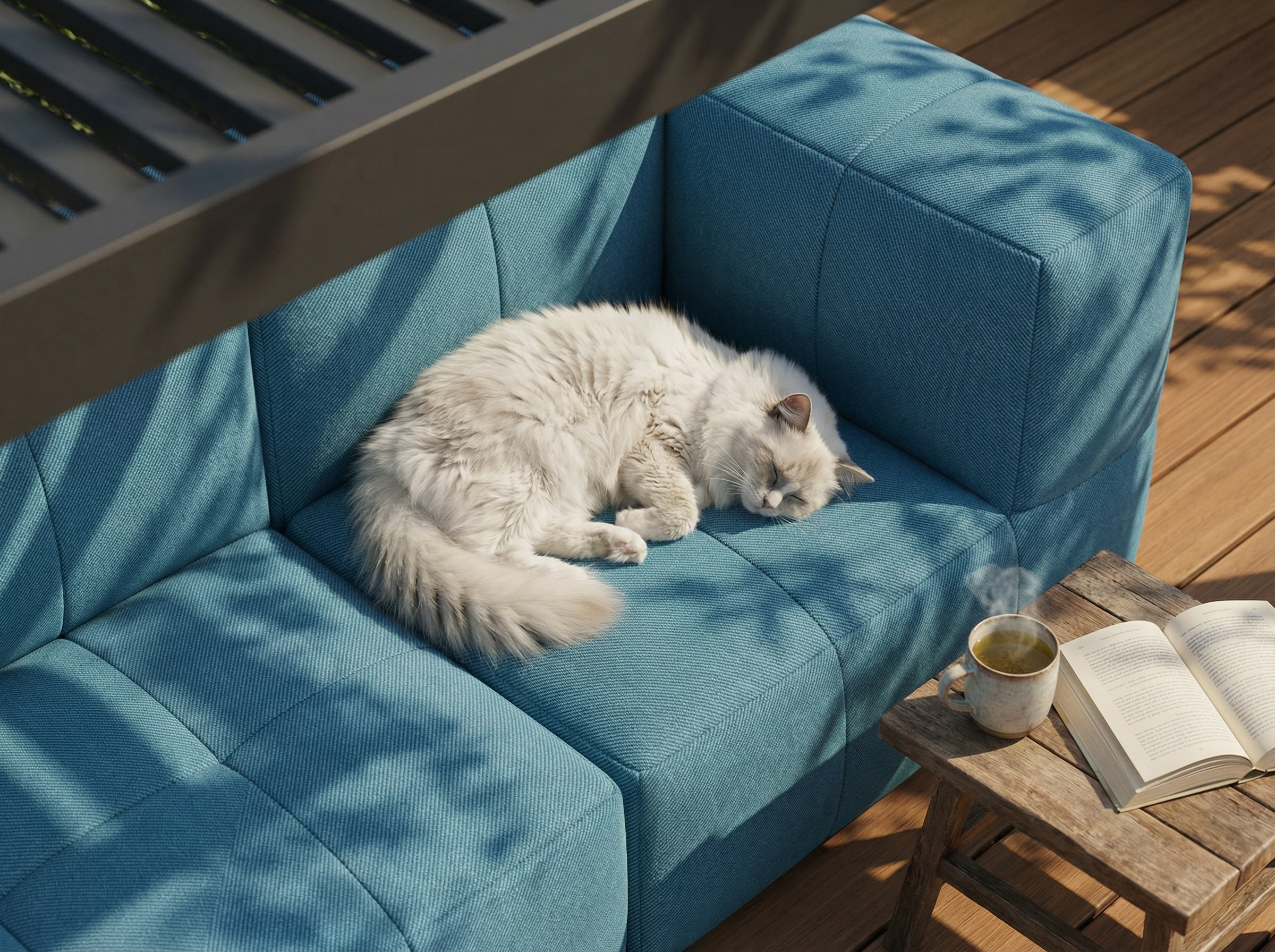 Modulares Garten-Lounge-Set Marshmallow, 3er-Set