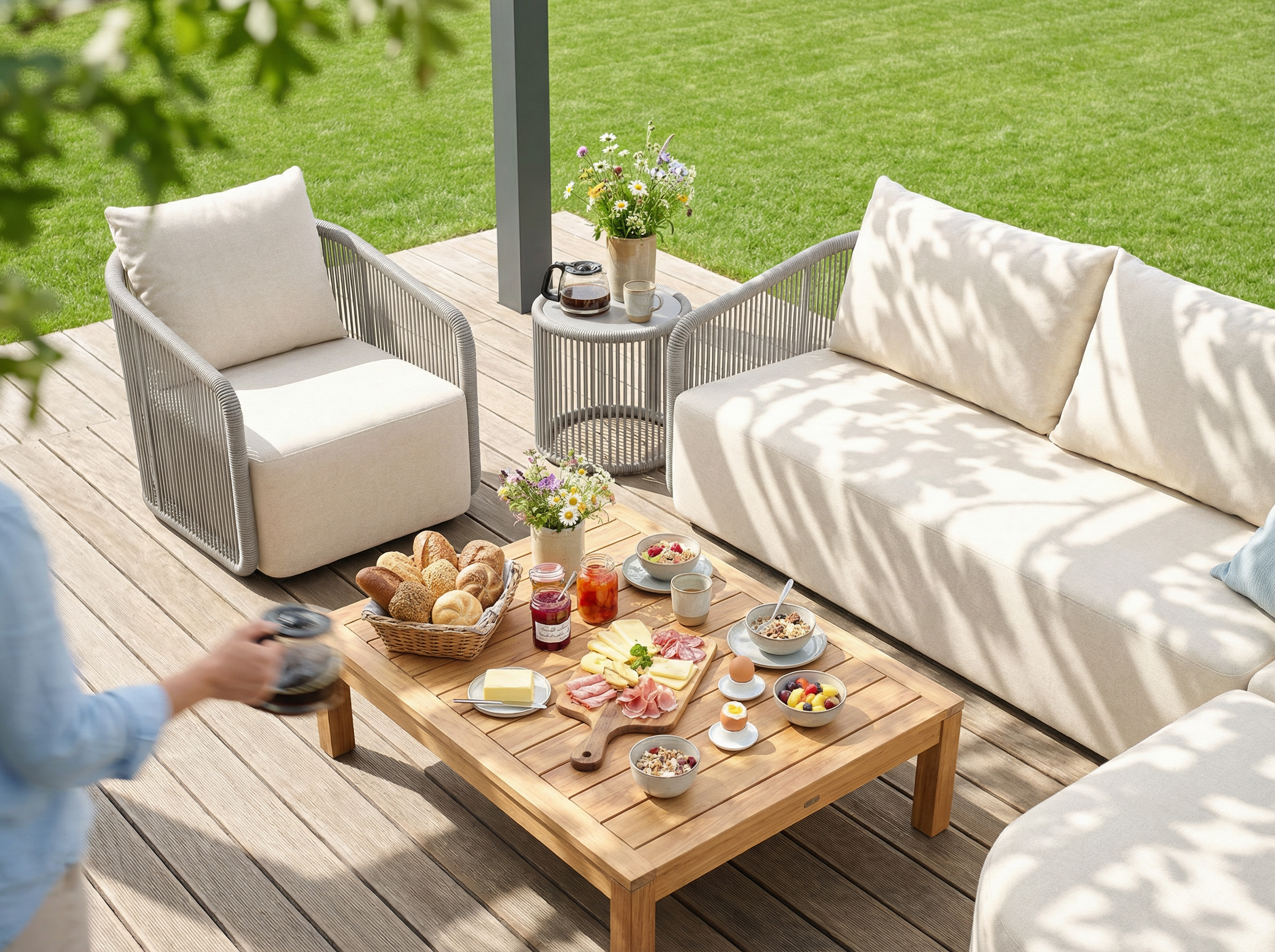 Kapalai Garten Loungesofa Set (4-Sitzer)