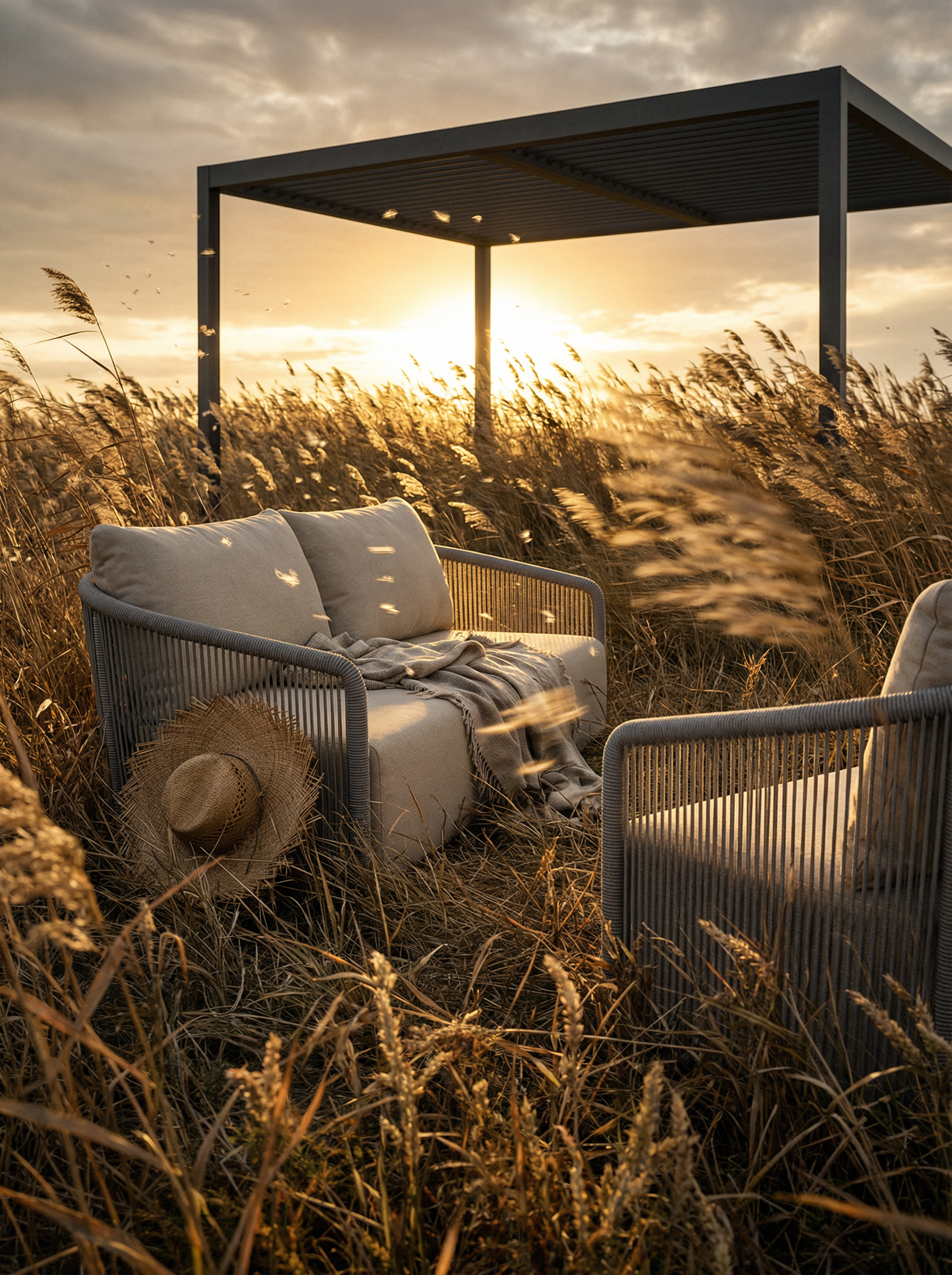 Kapalai Garten Loungesofa Set (5-Sitzer)