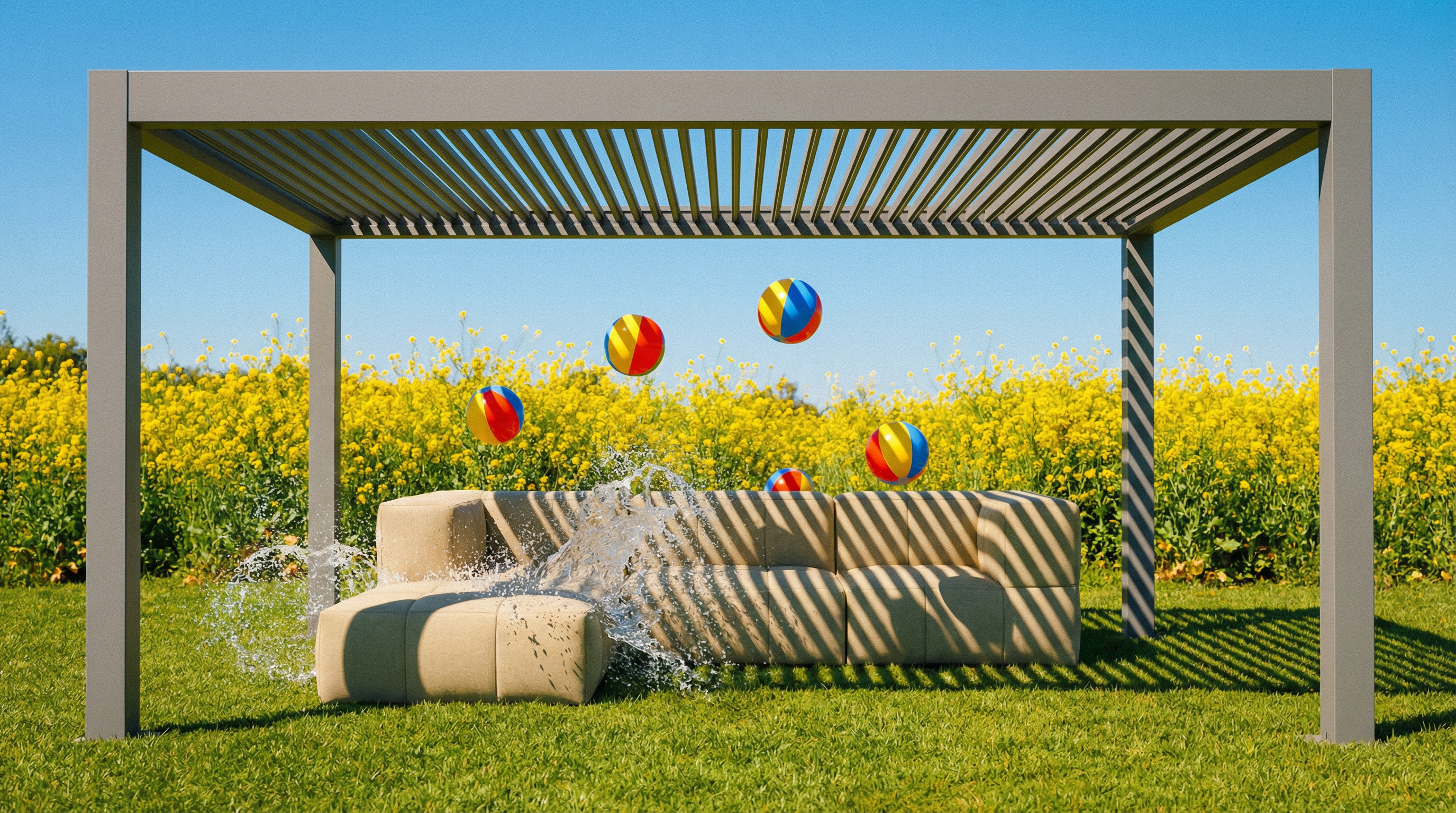 Modulares Garten-Lounge-Set Marshmallow, 3er-Set