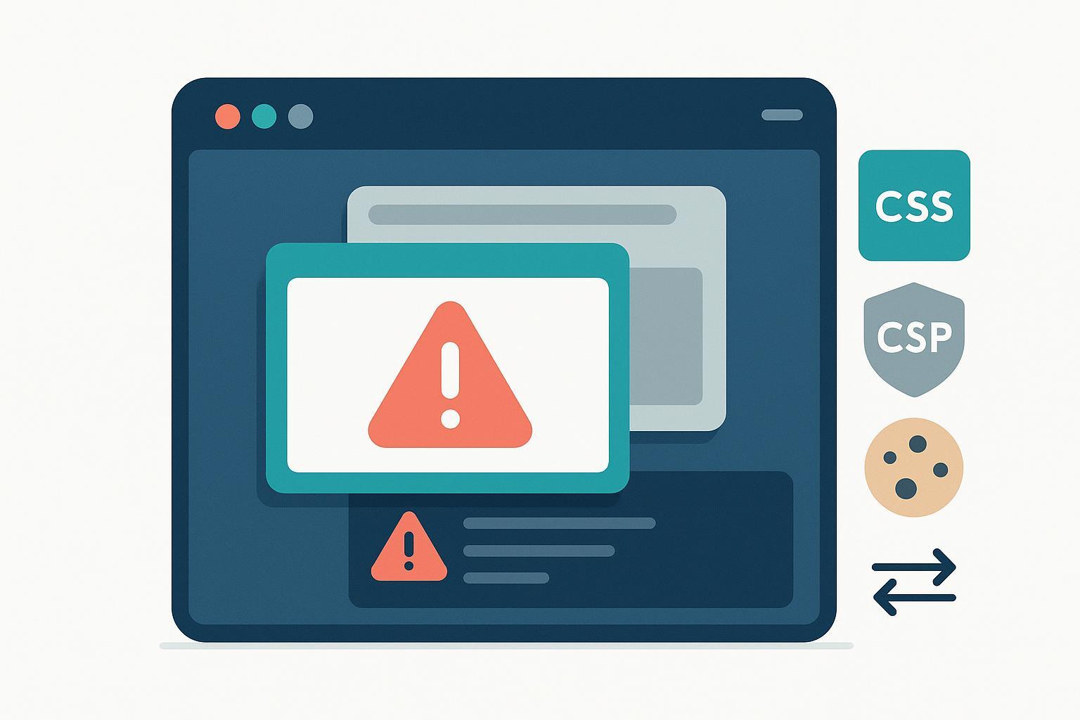 全ページに設定したポップアップが表示されない問題を表すブラウザーUIのイラスト