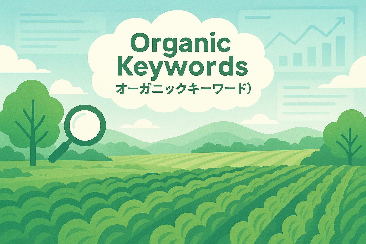 オーガニックキーワードの概念を表現する、自然とデジタルが融合した日本語イラストカバー