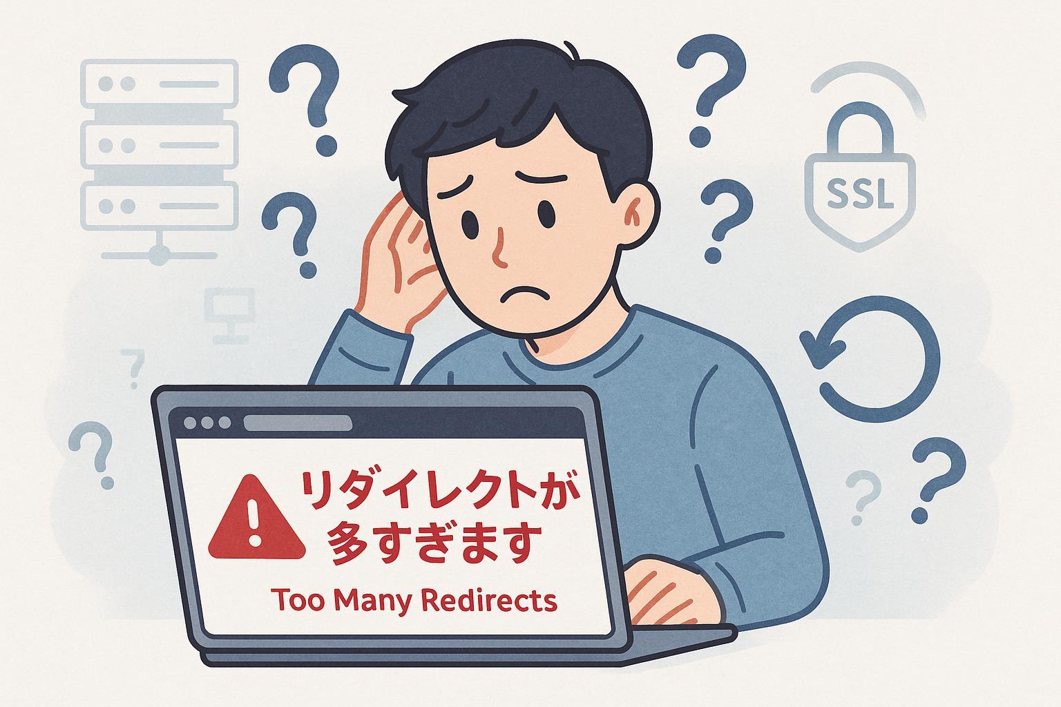リダイレクトが多すぎるエラー（Too