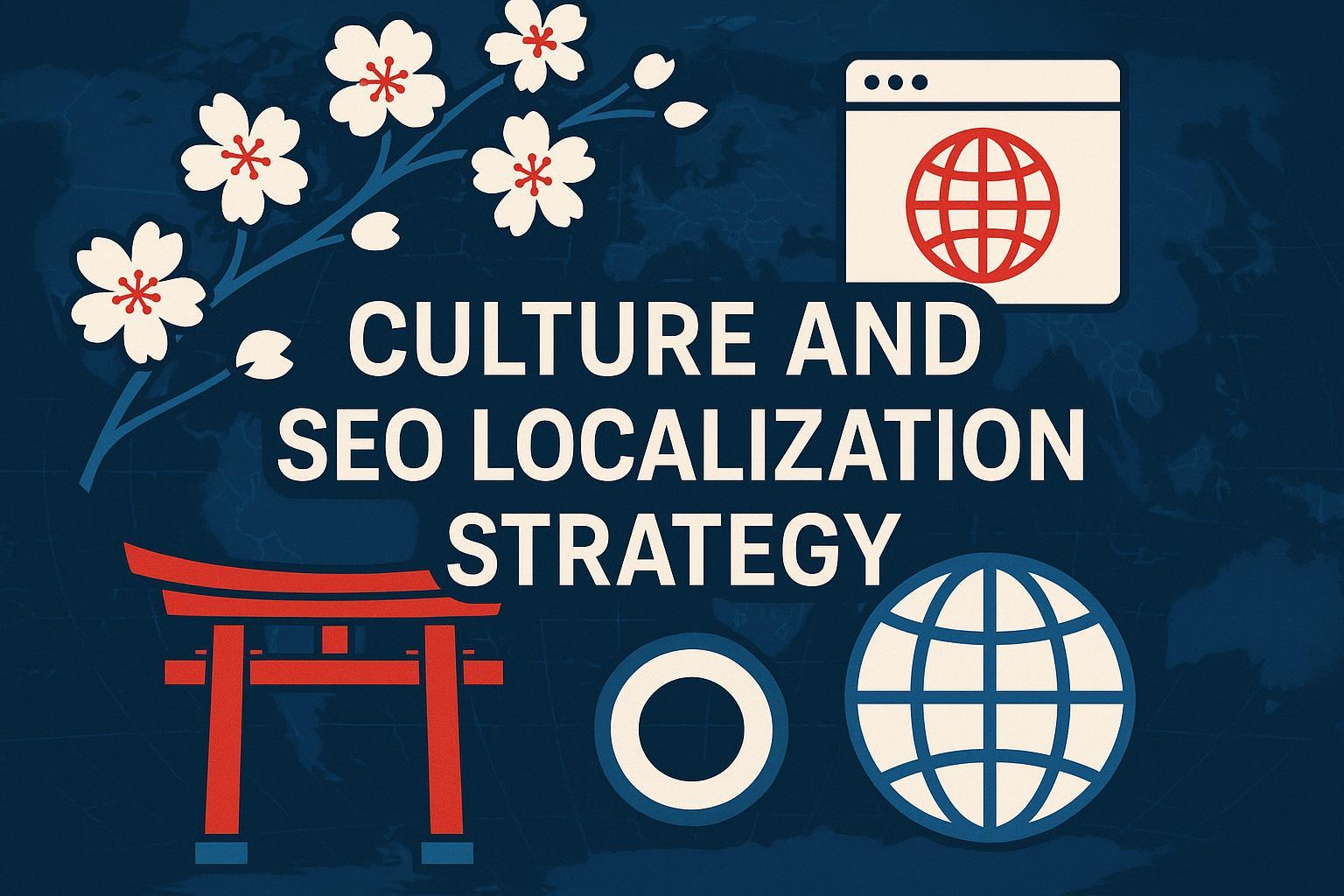 文化的ニュアンスとSEOローカリゼーション成功指南のための日本×世界象徴カバー画像