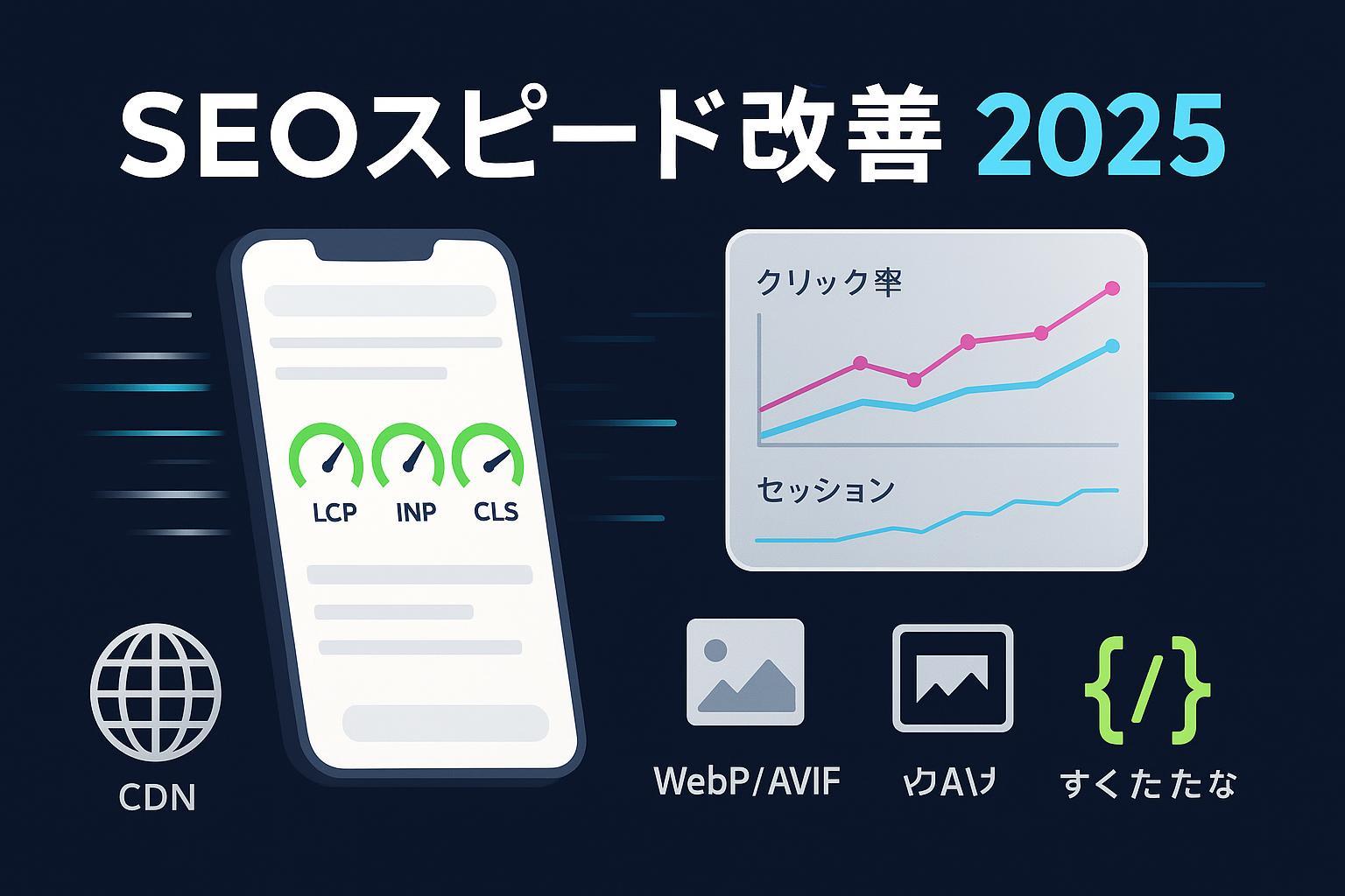 2025年日本市場向けSEOスピード改善を表す、Core