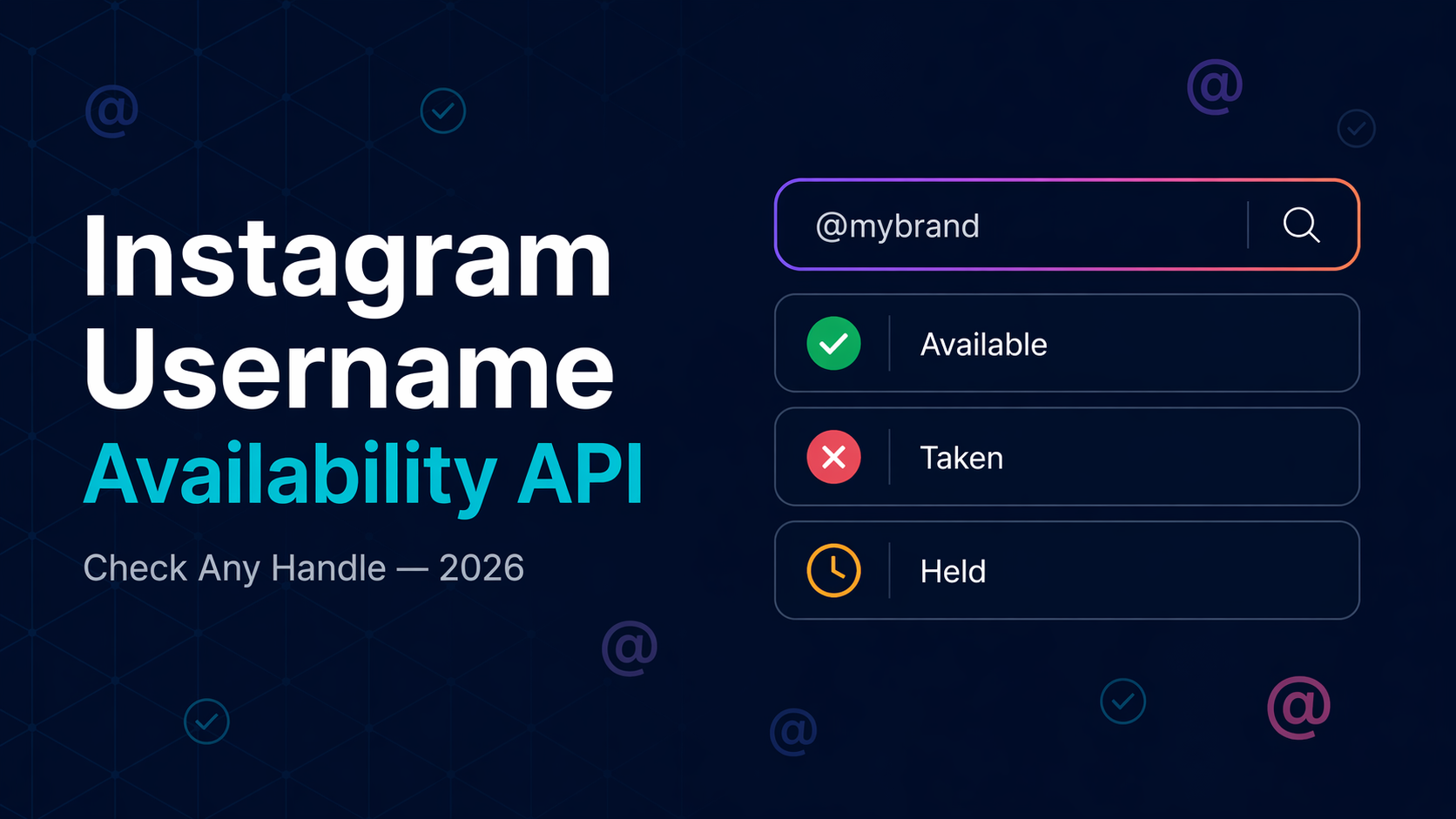  instagram username availability api