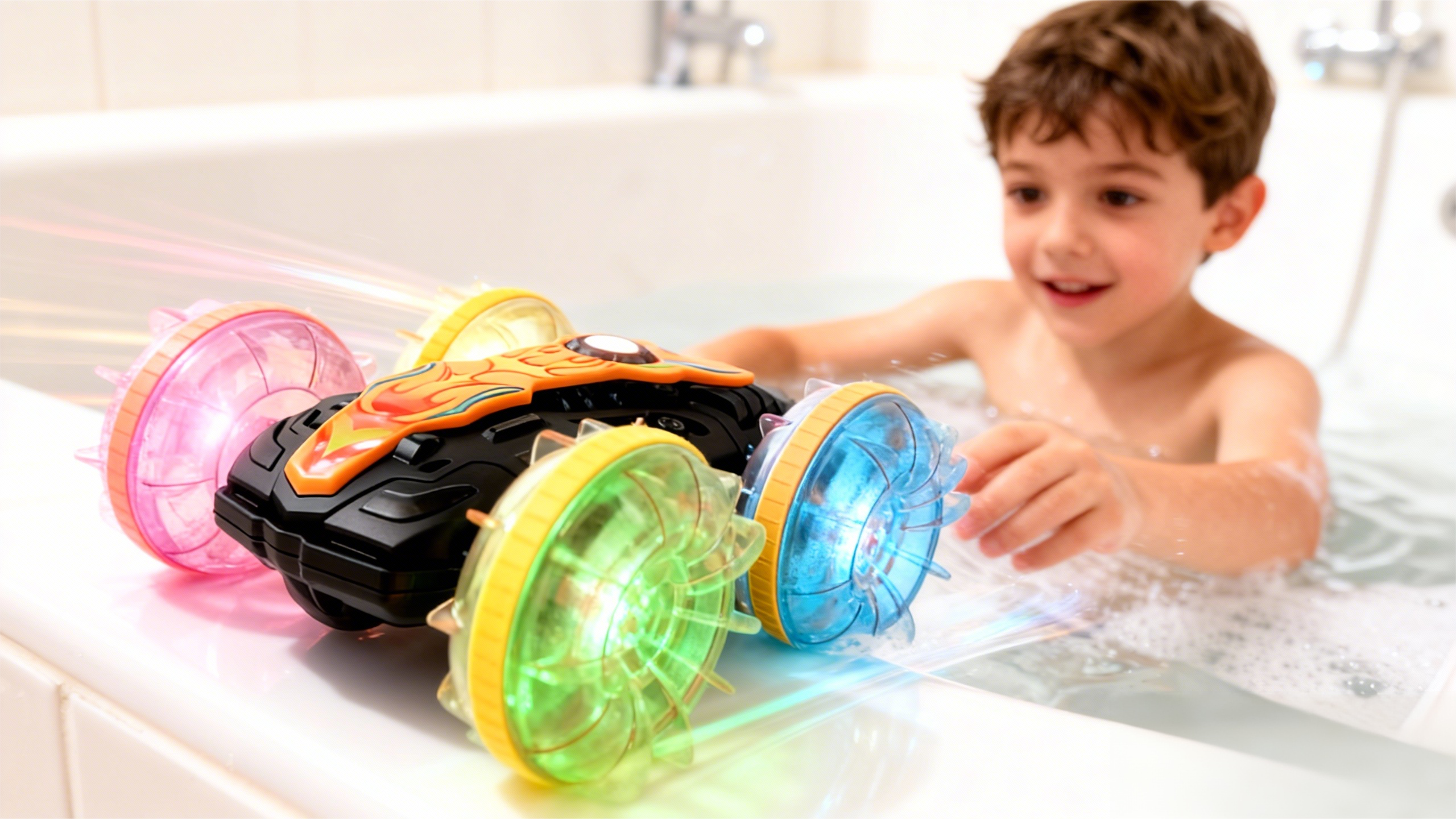 Fun Bath Time Games with RC Boats