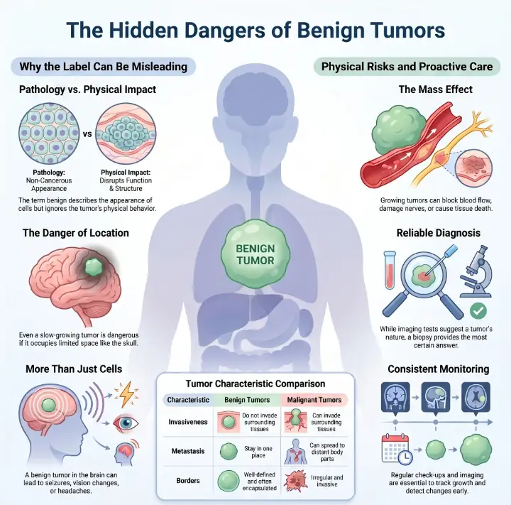 Why Benign Tumors Can Still Be Dangerous