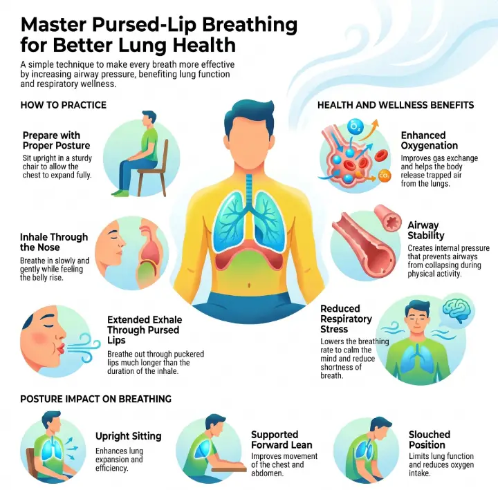 How to Practice Pursed-Lip Breathing for Stronger Lungs