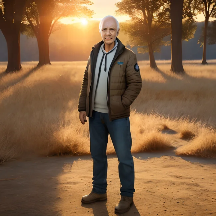 Cancer survivor standing in golden light, symbolizing resilience and hope – Banish Cancer Charity.