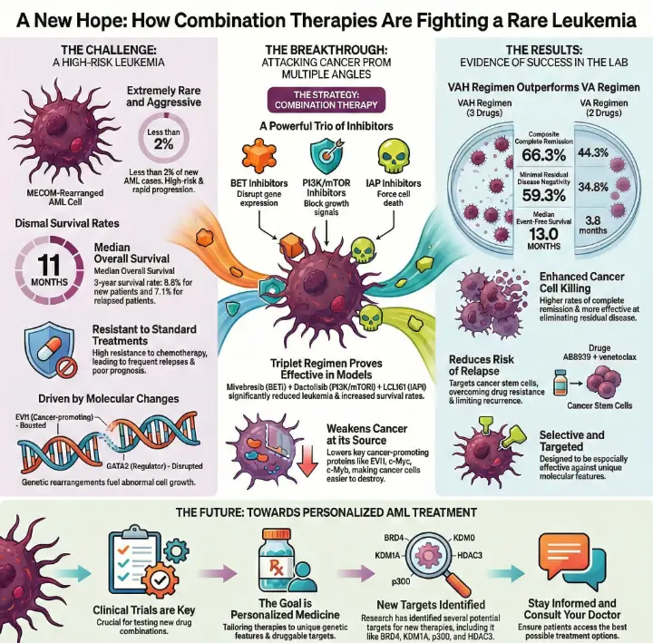 Breakthrough combination therapies offer hope for MECOM-rearranged AML patients #BanishCancer