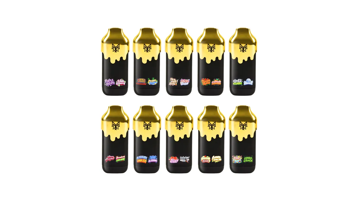 Muha Meds Gold Drip All-In-One Disposable Full Flavor Range