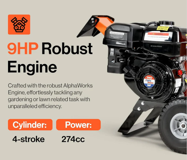 Gas Wood Chipper Power