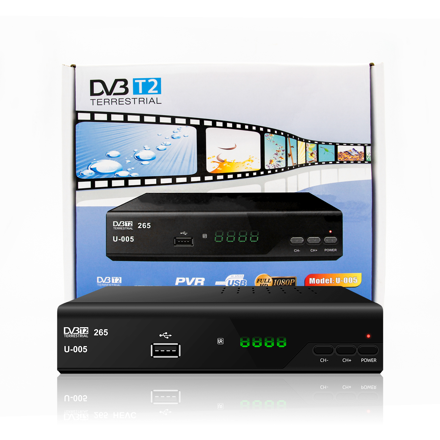 Disfruta de la televisión con flexibilidad: Junuo spain Receptor HDTV TDT2 DVB-T2