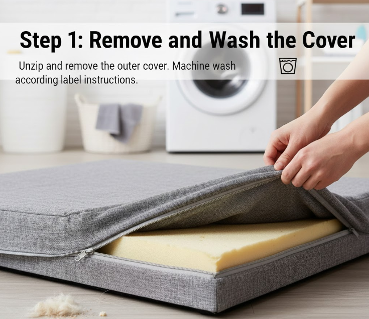 Step 1: Remove and Wash the Cover