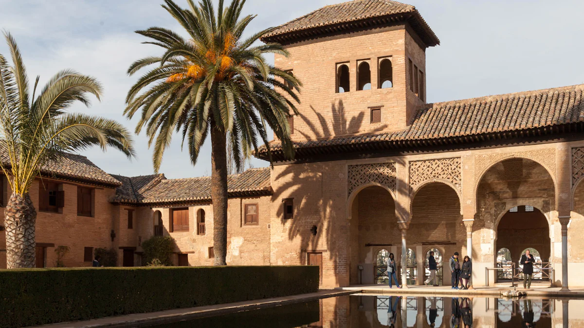 从格兰达到Alhambra Palace的路线