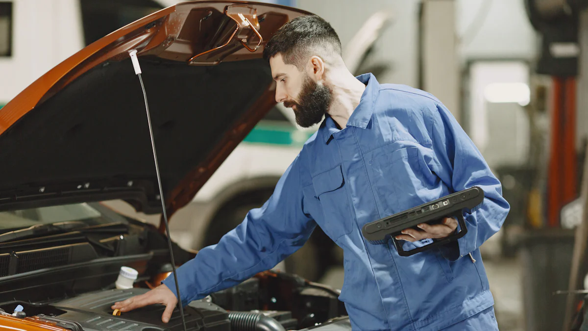 Identifying the Engine Oil Cooler Line Leak