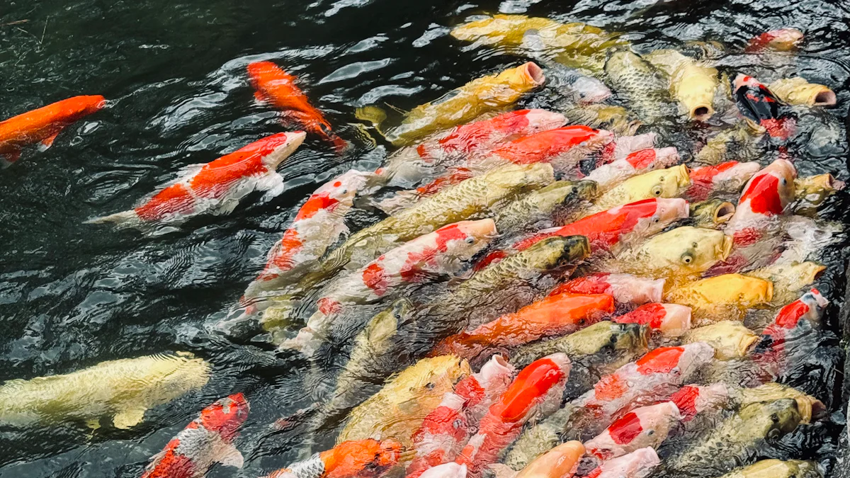 Types of Pond Fish That Can Eat Mealworms