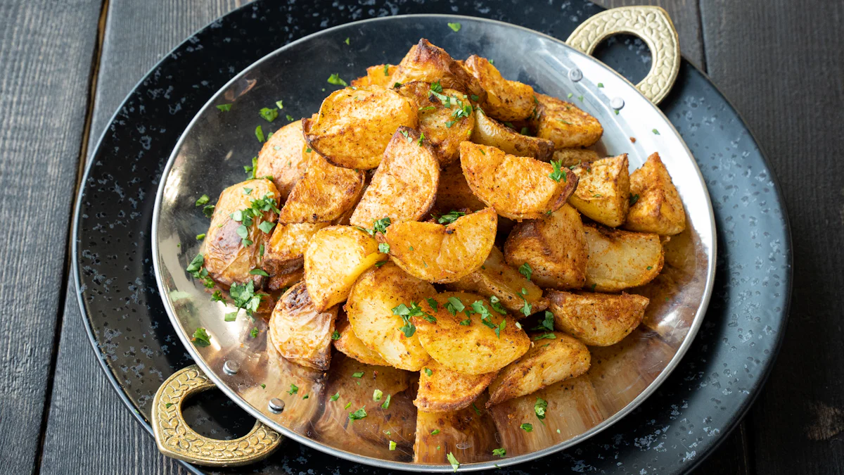 Crispy Chicken Wings and Sweet Potato Fries