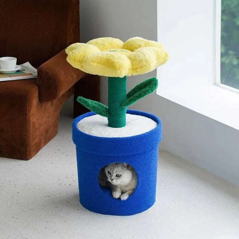 Enhance Your Cat's Space with Fashionable Flower Cat Beds