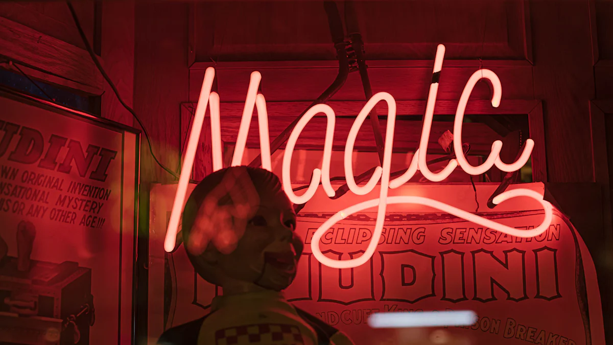 Neon Sign Magic: Transforming Events with Flower Wall DIY