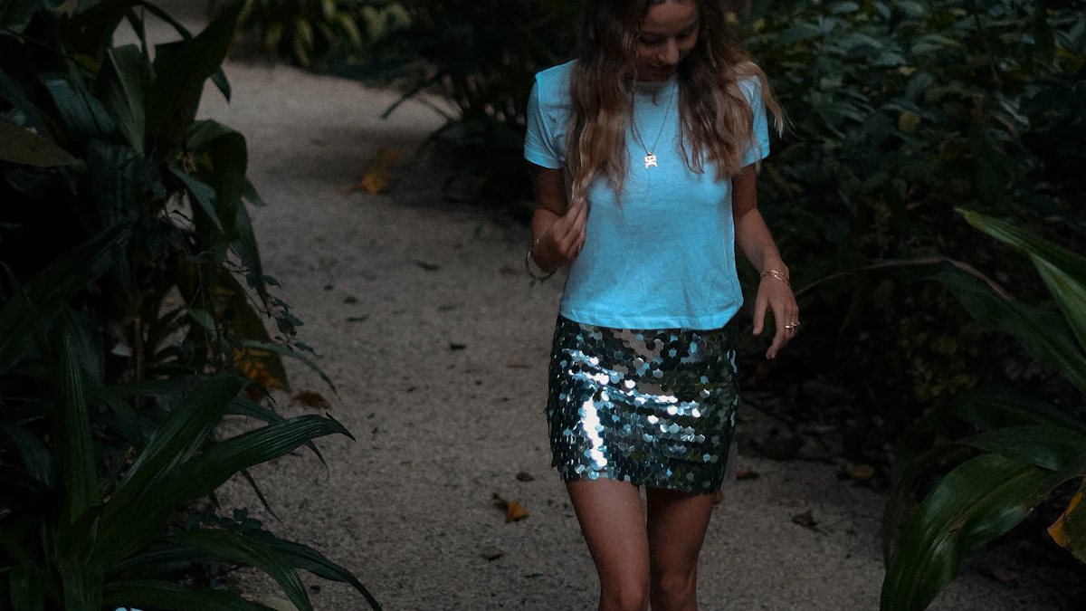 Unleash Your Style with a Shimmering Silver Sequin Skirt