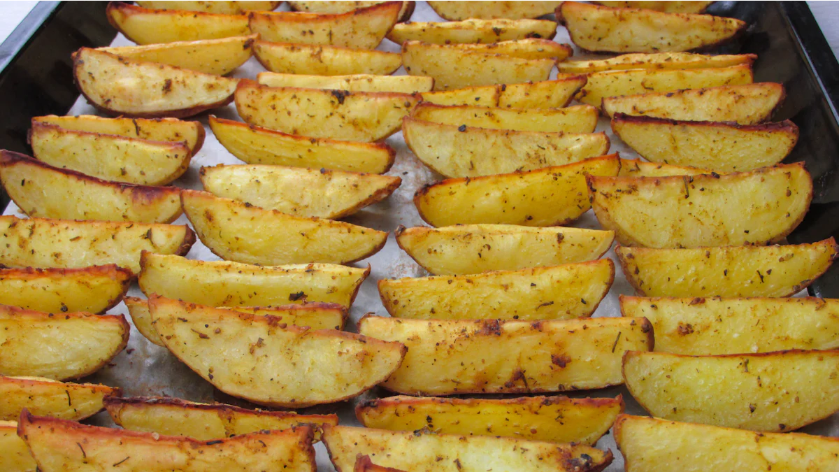 Crispy Honey Gold Potatoes: Cua Fryer Khawv koob